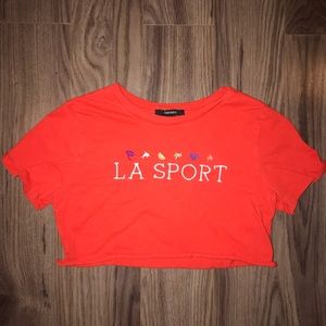 Forever 21 LA sport super cropped top -Size medium